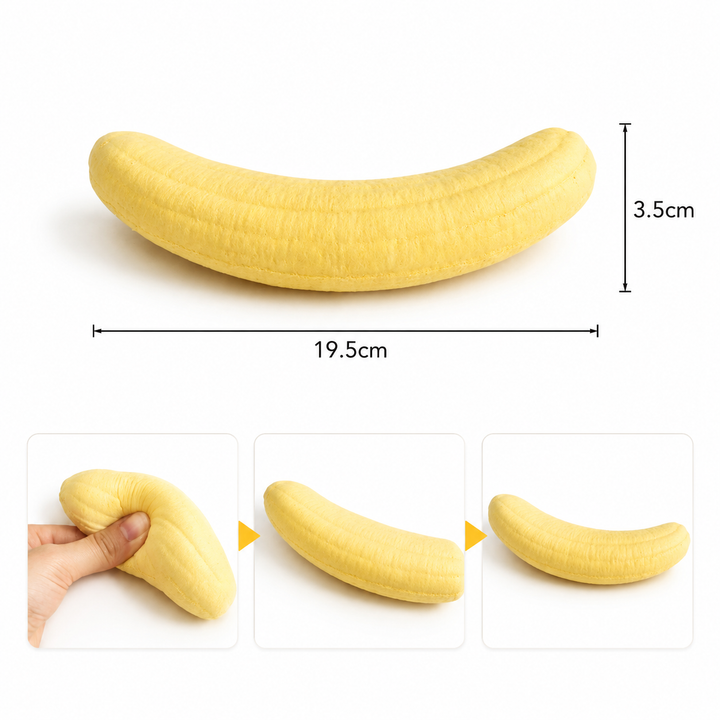 Slow Rising Banana Squishy Toy | Realistic Stress Relief Toy