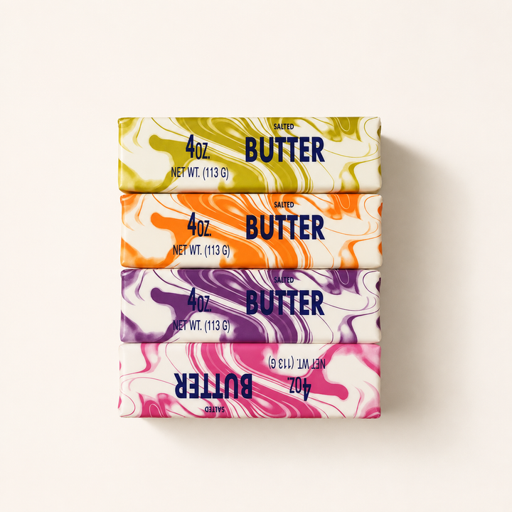 Slow Rising Butter Squishy Toy – Marbled PU Stress Toy
