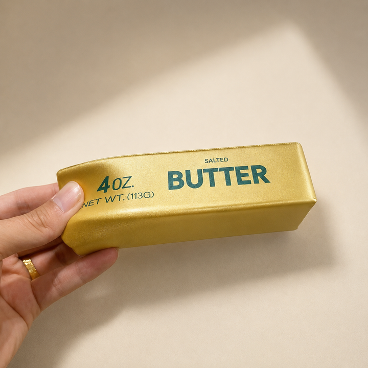 Slow Rising Gold Butter Stick Squishy Stress Relief Toy 14cm