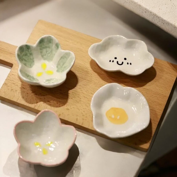 Ceramic Chicken Shape Snack Sauce Plate