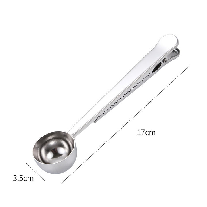 Stainless Steel Coffee Spoon with Bag Clip