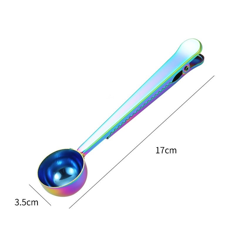 Stainless Steel Coffee Spoon with Bag Clip