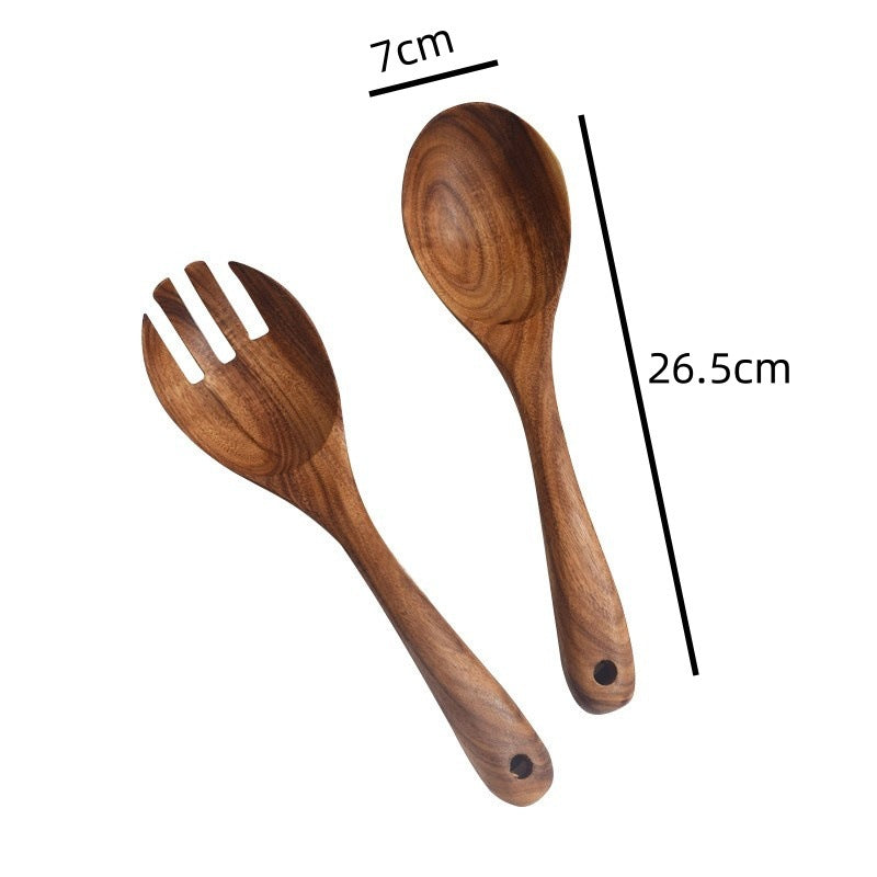 Wooden Salad Spoon and Fork Set