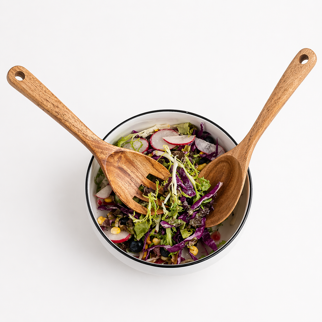 Wooden Salad Spoon and Fork Set