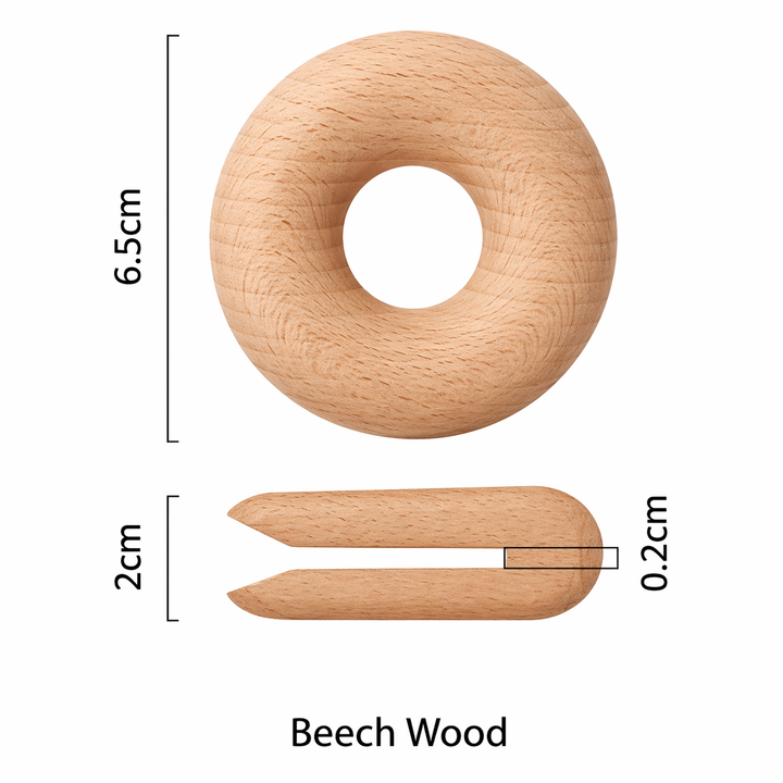 Wooden Donut Bag Clips