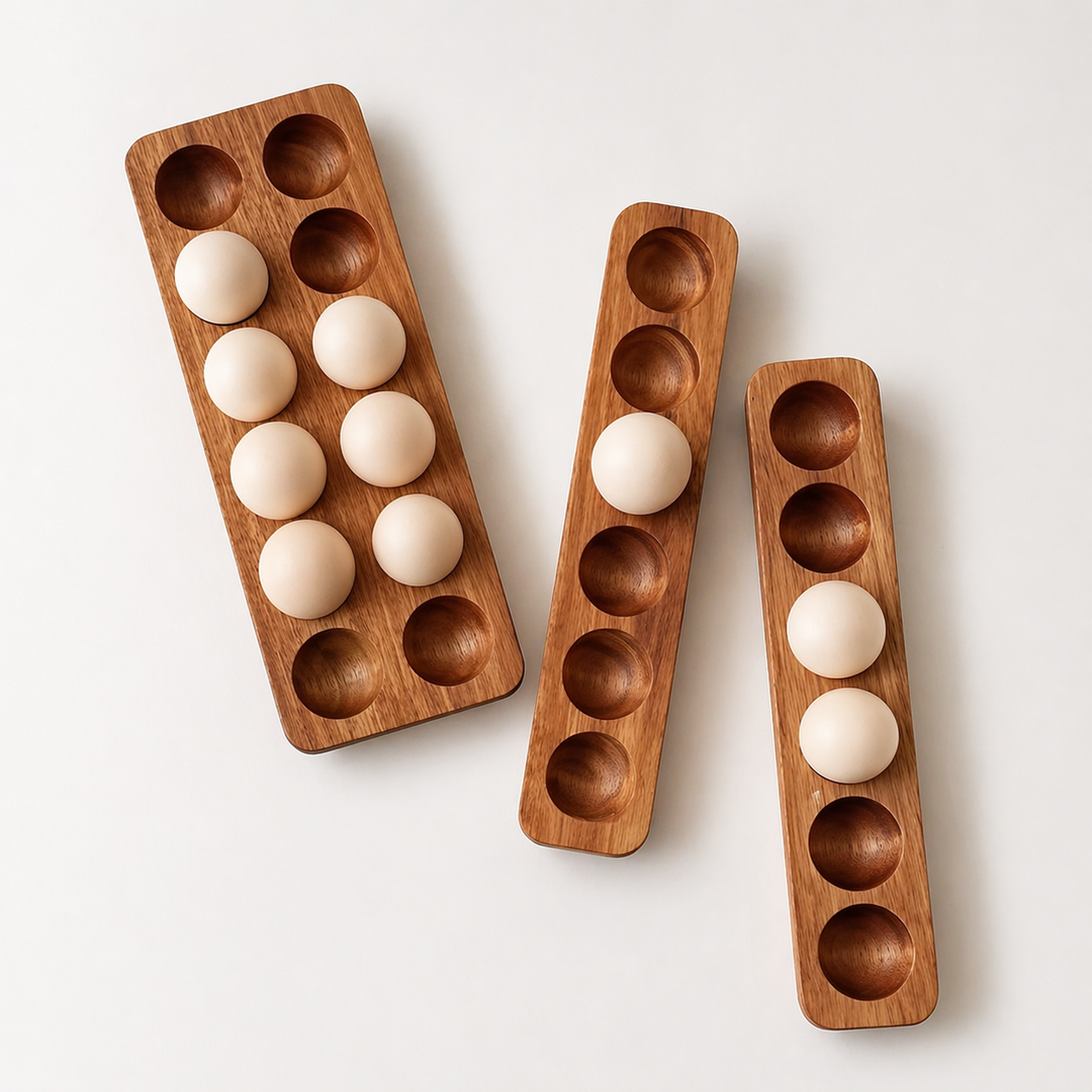 Wooden Egg Storage Tray
