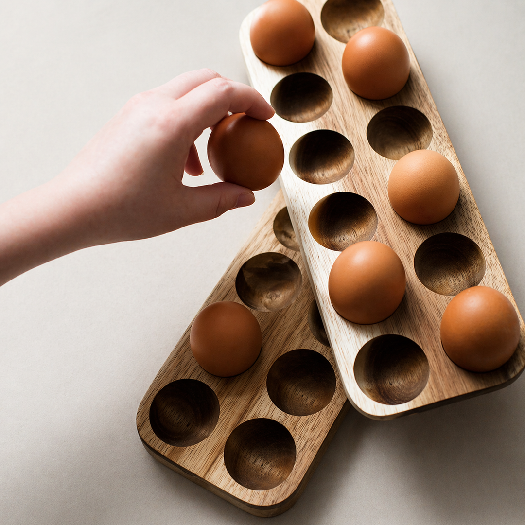 Wooden Egg Storage Tray