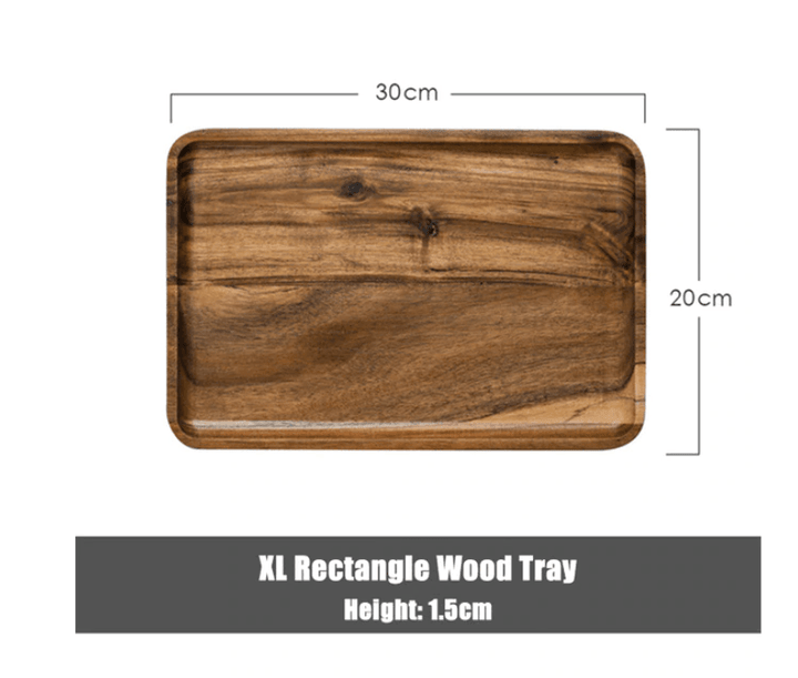 Acacia Wood Serving Tray - huemabe - Creative Home Decor