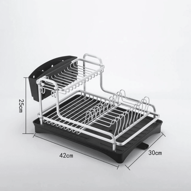 Aluminum Stand Dish Drying Rack - huemabe - Creative Home Decor