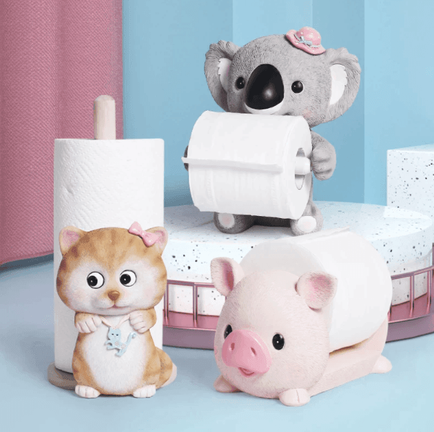 Animal Desktop Paper Roll Holder - huemabe - Creative Home Decor