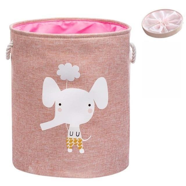 Animal Folding Laundry Basket With Lid - huemabe - Creative Home Decor