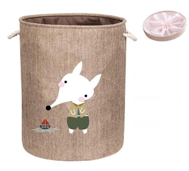 Animal Folding Laundry Basket With Lid - huemabe - Creative Home Decor