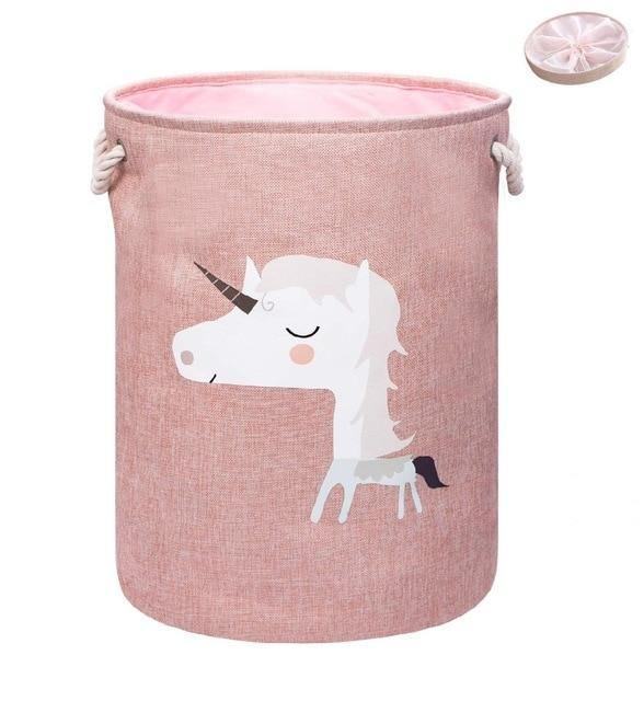 Animal Folding Laundry Basket With Lid - huemabe - Creative Home Decor