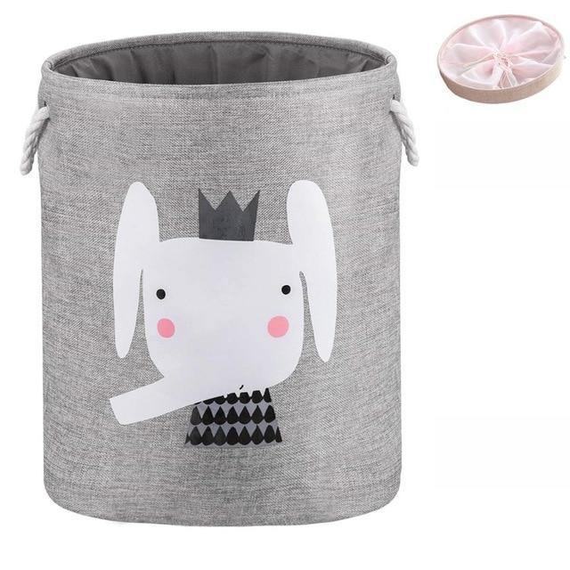 Animal Folding Laundry Basket With Lid - huemabe - Creative Home Decor