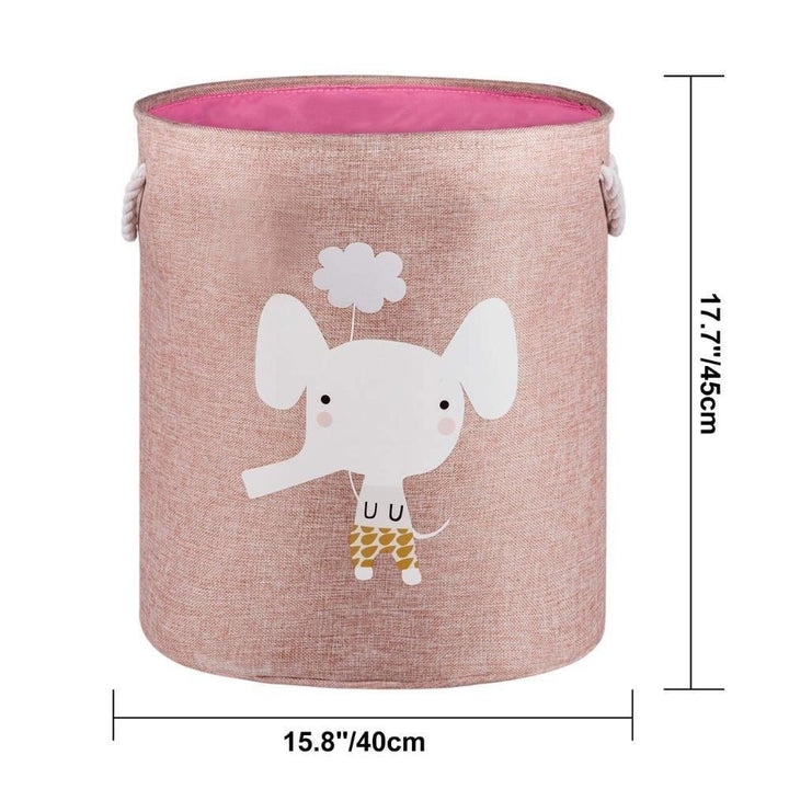 Animal Folding Laundry Basket With Lid - huemabe - Creative Home Decor