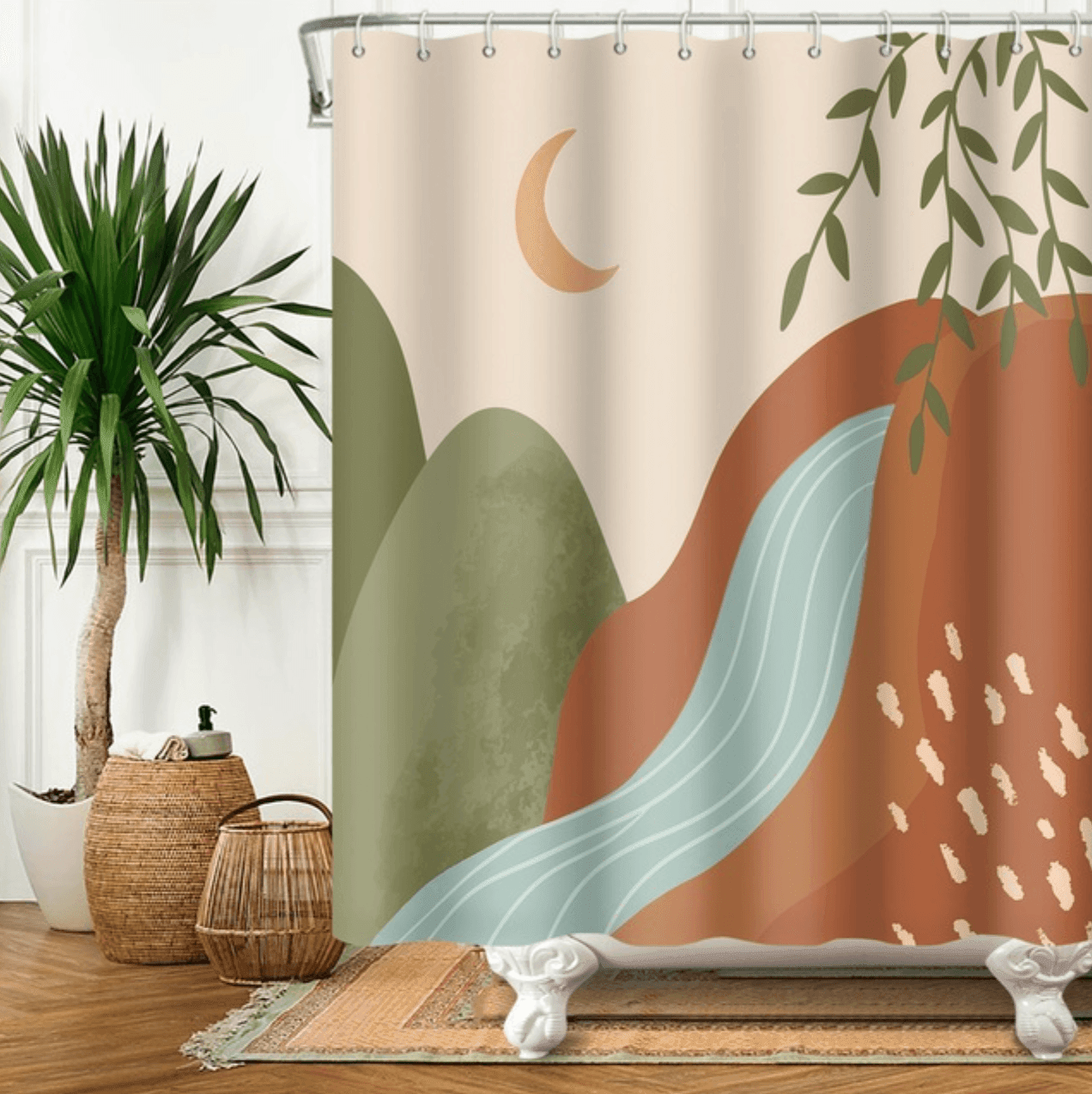 Art Boho Shower Curtain - huemabe - Creative Home Decor