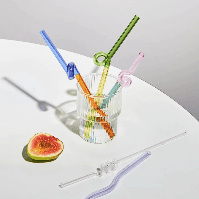 Artistry Reusable Glass Straws - huemabe - Creative Home Decor