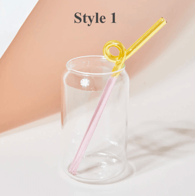 Artistry Reusable Glass Straws - huemabe - Creative Home Decor