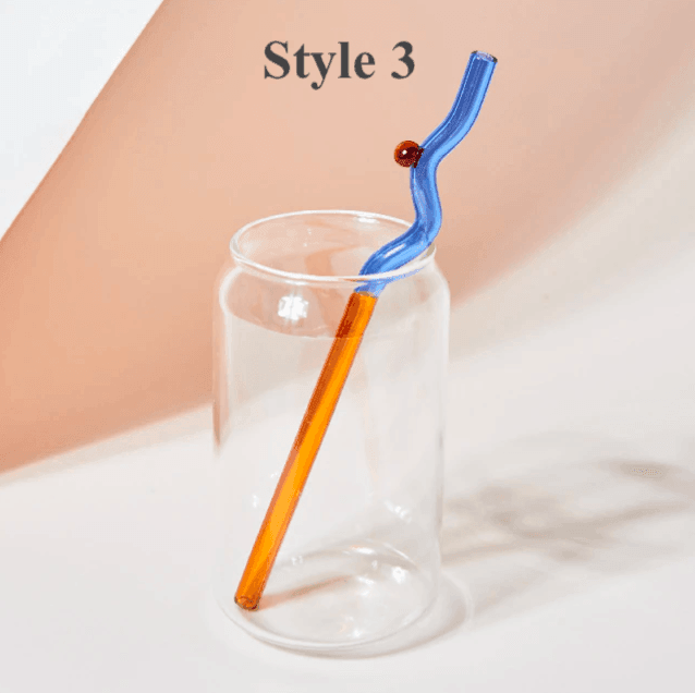 Artistry Reusable Glass Straws - huemabe - Creative Home Decor