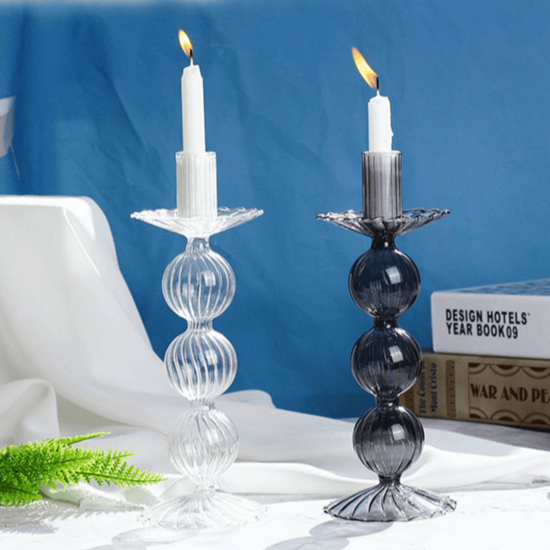 Ball Glass Candlesticks / Vase - huemabe - Creative Home Decor