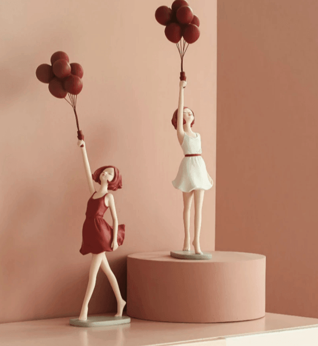 Balloon Girl Figurine - huemabe - Creative Home Decor
