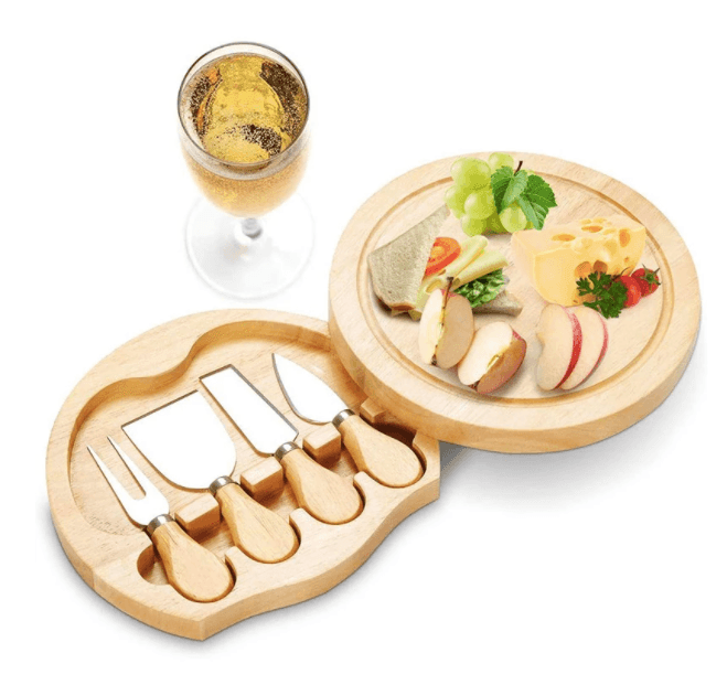 Bamboo Cheese Board and Knife Set - huemabe - Creative Home Decor