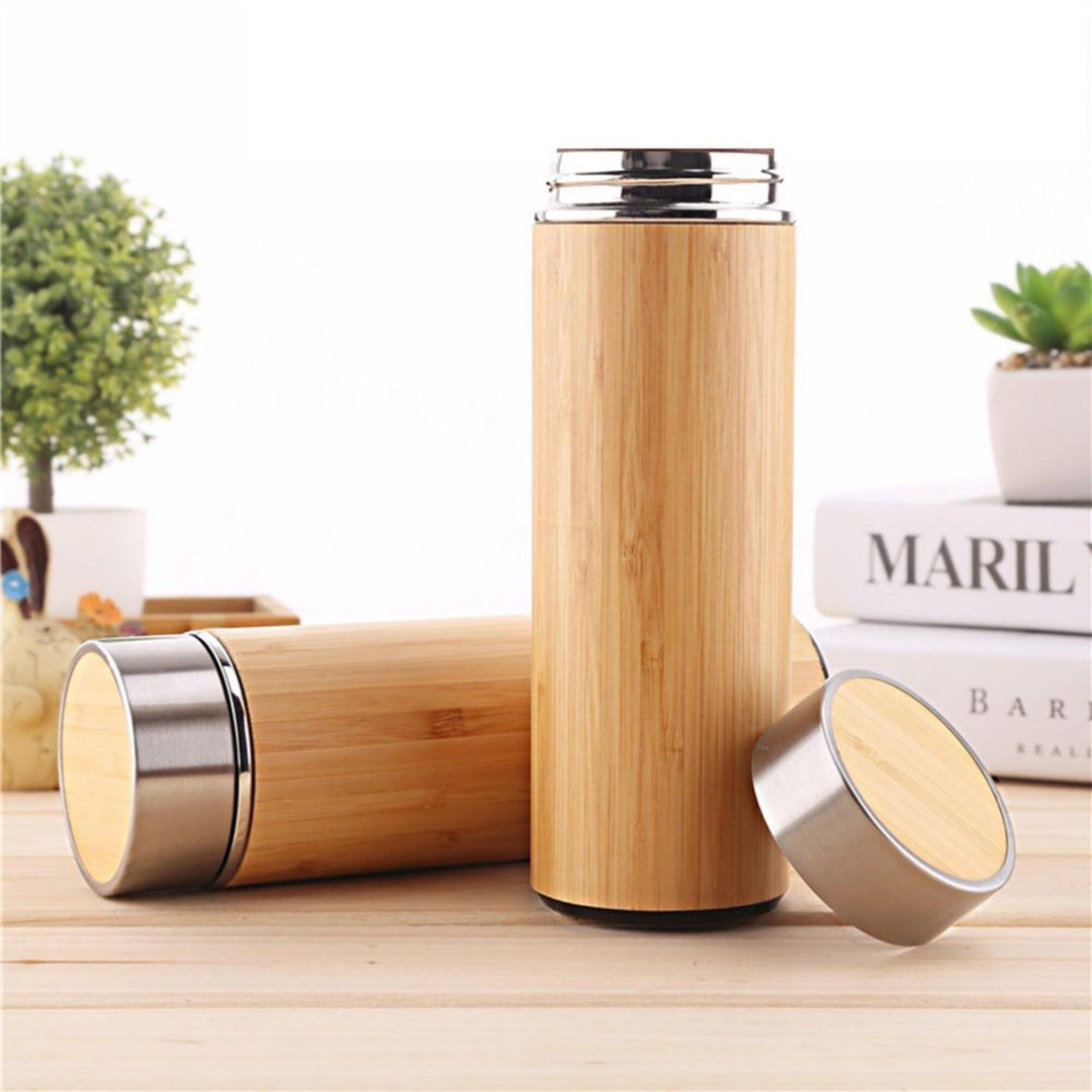 Bamboo Travel Mug with Tea Infuser - huemabe - Creative Home Decor