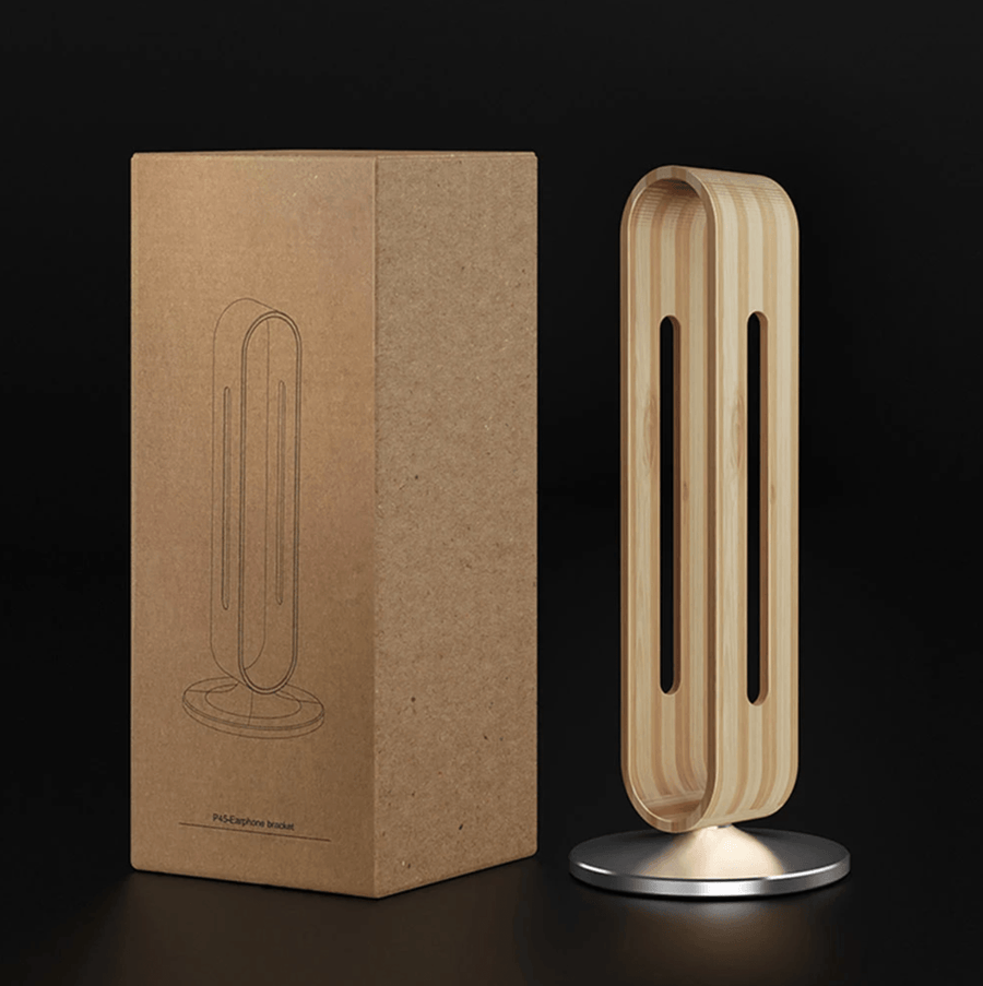Bamboo Wood Headphone Holder - huemabe - Creative Home Decor