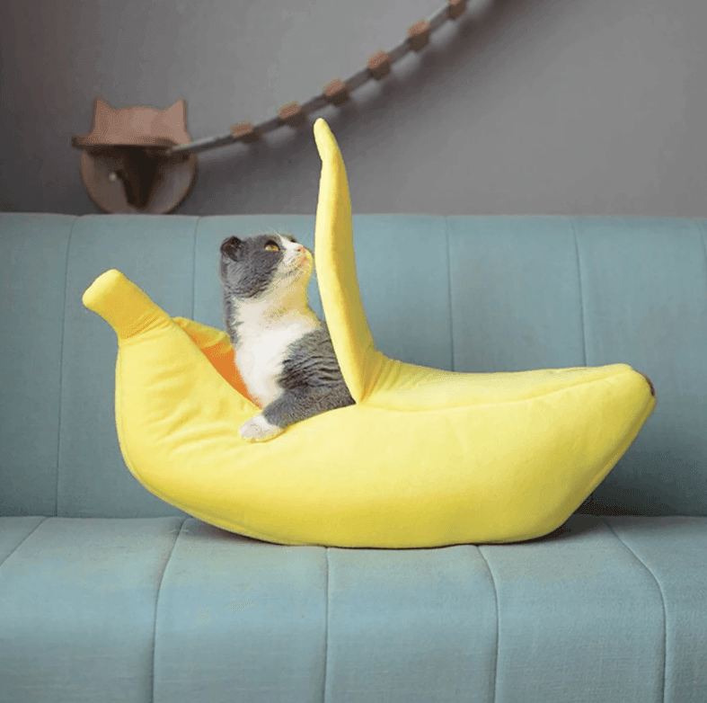 Banana Cat Bed House - huemabe - Creative Home Decor