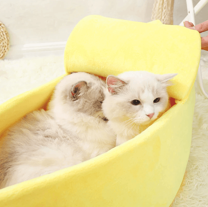 Banana Cat Bed House - huemabe - Creative Home Decor