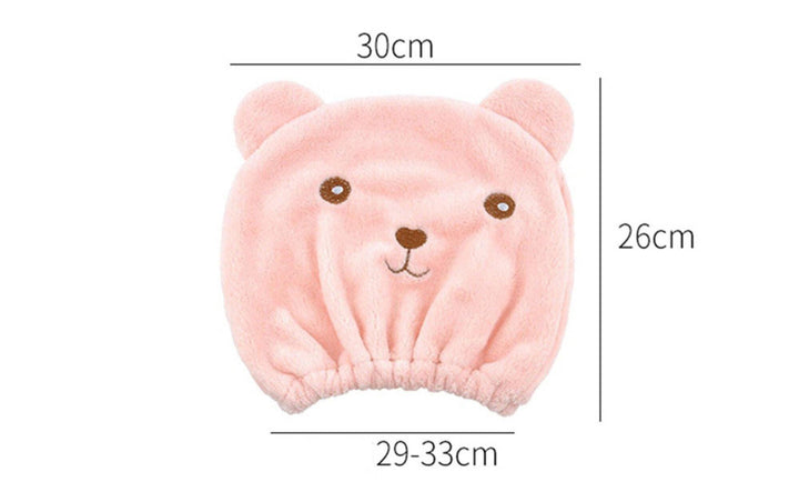 Bear Rapid Drying Microfiber Bath Hair Hat - huemabe - Creative Home Decor