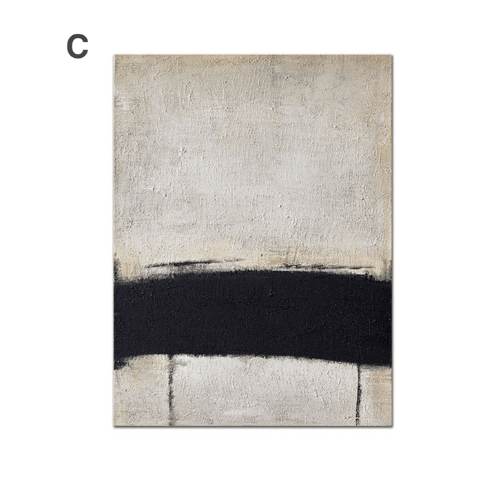 Beige Black Gray Wall Art Canvas Paintings - huemabe - Creative Home Decor