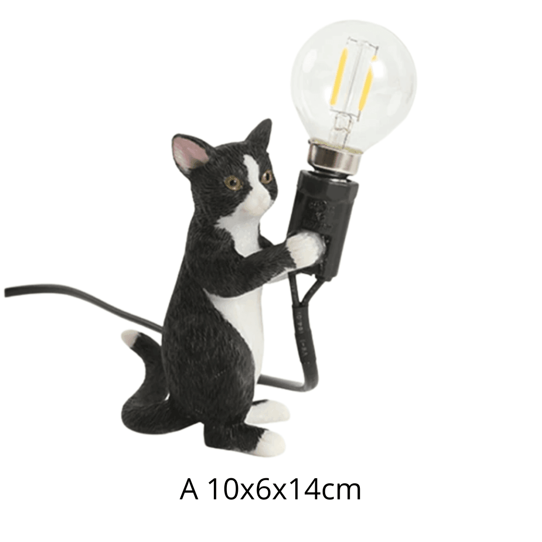 Black Cat Resin Decor Night Light - huemabe - Creative Home Decor