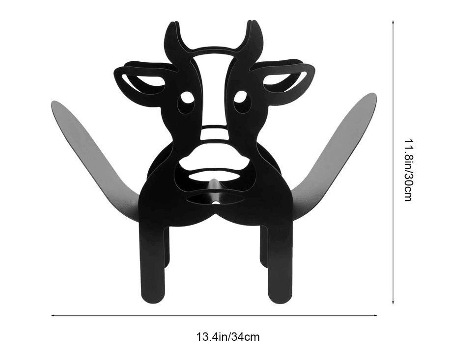 Black Cow Toilet Roll Paper Holder - huemabe - Creative Home Decor