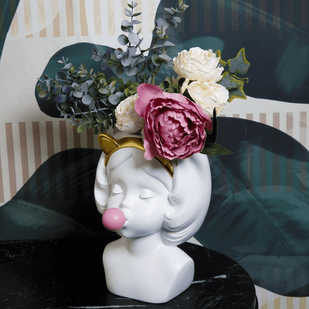 Blowing Bubbles Girl Creative Vase - huemabe - Creative Home Decor