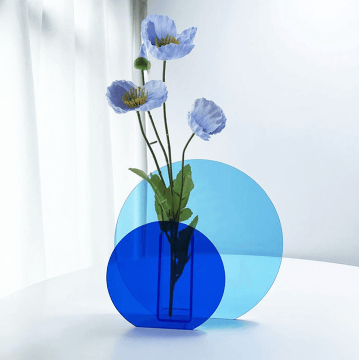 Blue Acrylic Vases - huemabe - Creative Home Decor