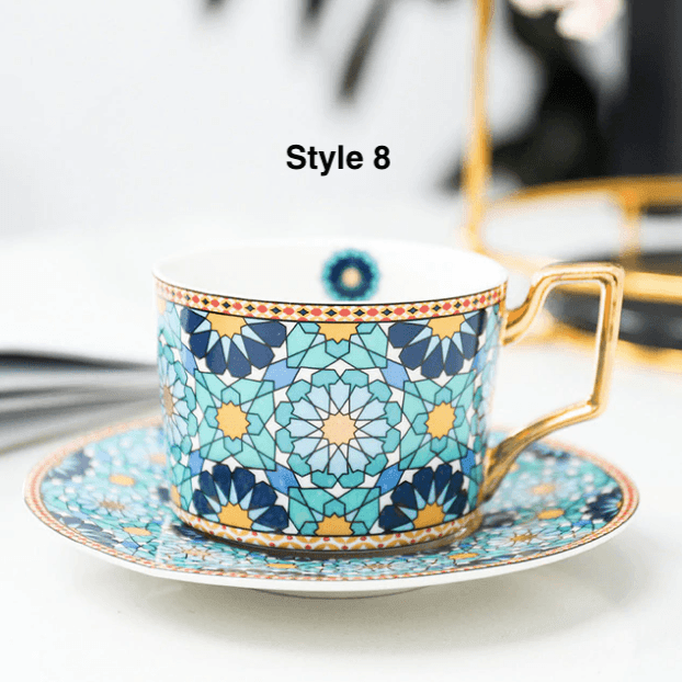 British Style Coffee Cup & Saucer Set - huemabe - Creative Home Decor