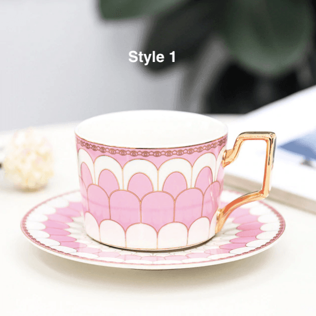 British Style Coffee Cup & Saucer Set - huemabe - Creative Home Decor