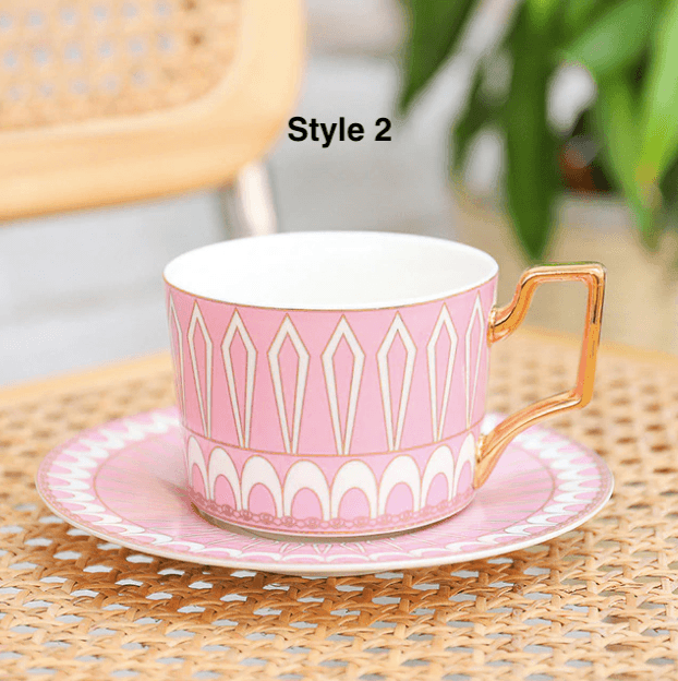 British Style Coffee Cup & Saucer Set - huemabe - Creative Home Decor