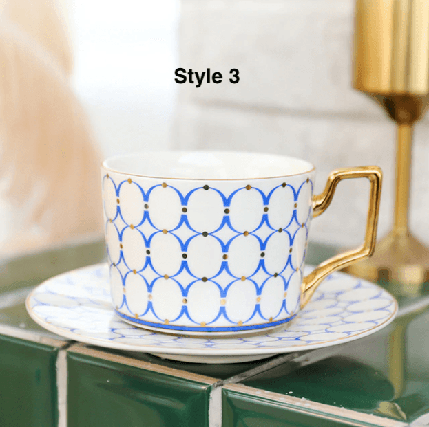 British Style Coffee Cup & Saucer Set - huemabe - Creative Home Decor