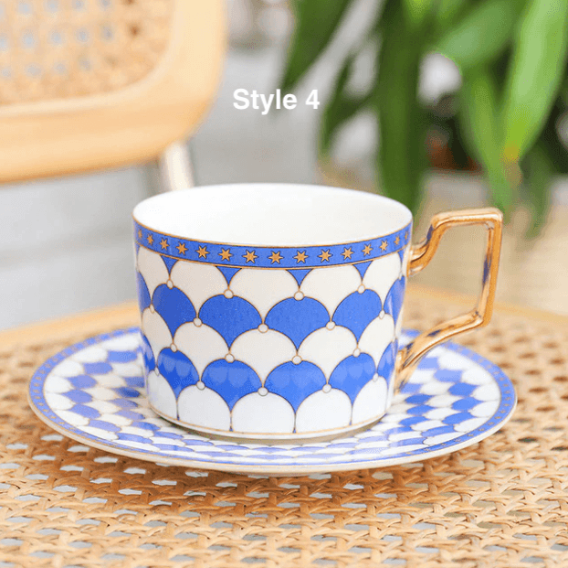 British Style Coffee Cup & Saucer Set - huemabe - Creative Home Decor