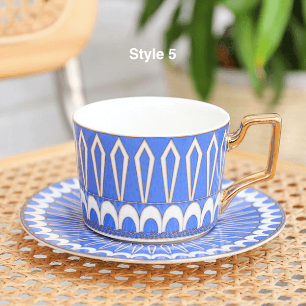 British Style Coffee Cup & Saucer Set - huemabe - Creative Home Decor