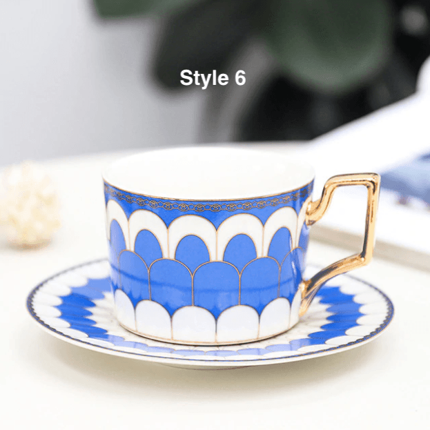 British Style Coffee Cup & Saucer Set - huemabe - Creative Home Decor