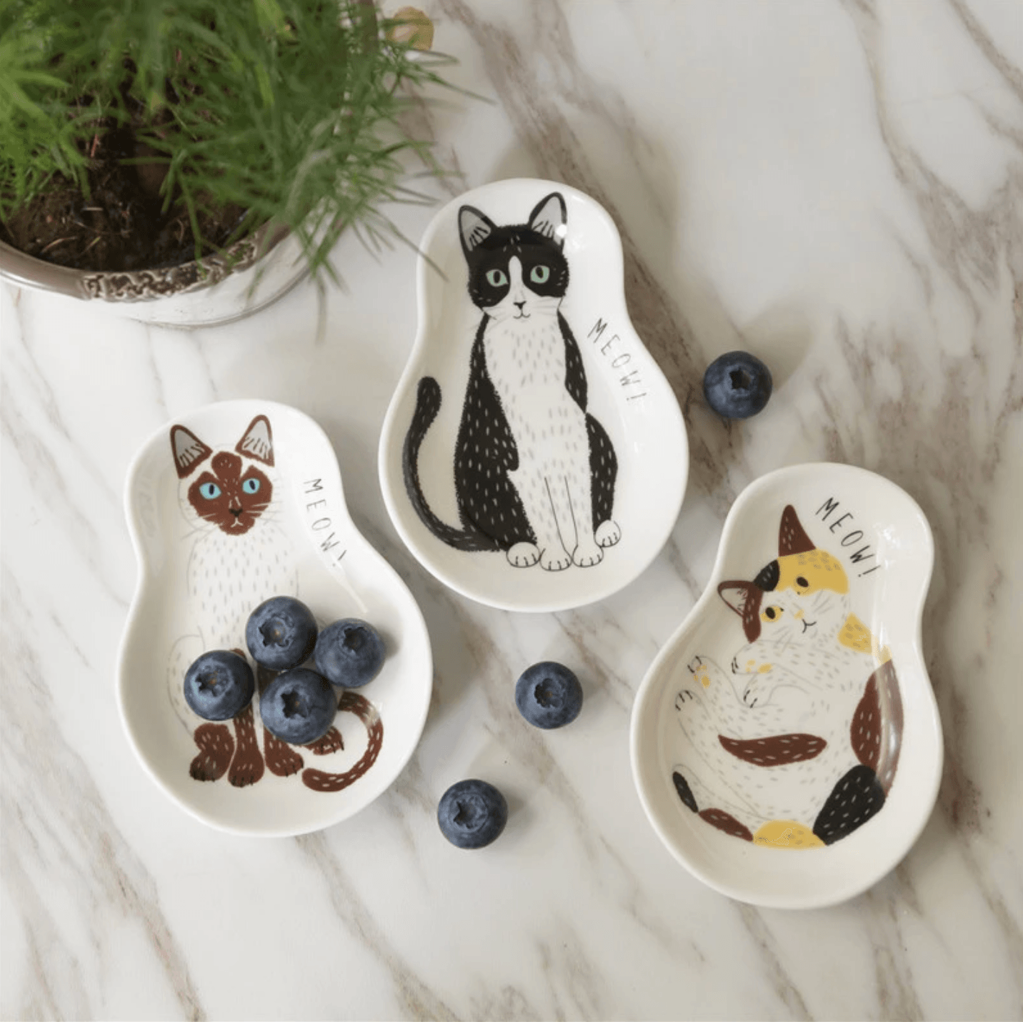 Cat Ceramic Seasoning Dish - huemabe - Creative Home Decor