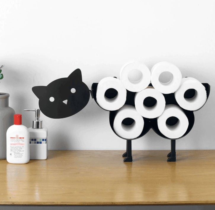 Cat Decorative Toilet Paper Holder - huemabe - Creative Home Decor
