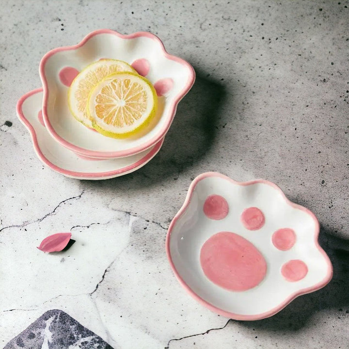 Cat Paw Ceramic Dish Plate - huemabe - Creative Home Decor