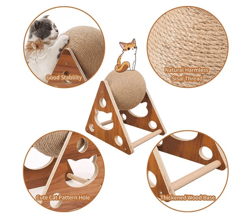 Cat Scratching Ball Toy - huemabe - Creative Home Decor