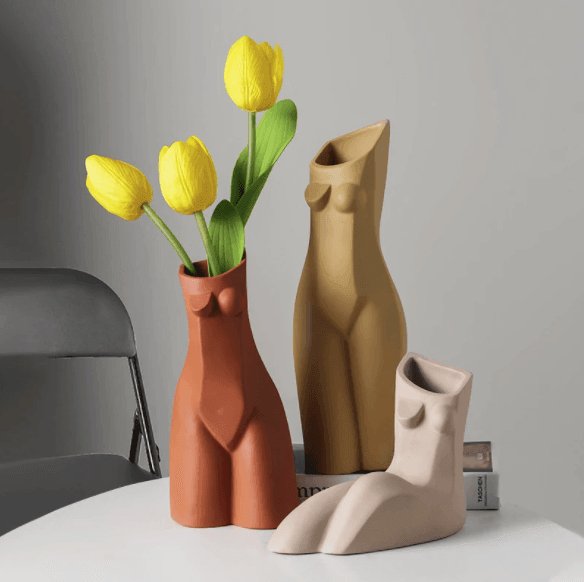 Ceramic Body Art Vase - huemabe - Creative Home Decor