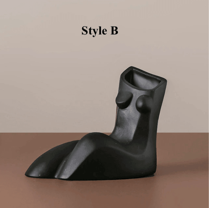 Ceramic Body Art Vase - huemabe - Creative Home Decor