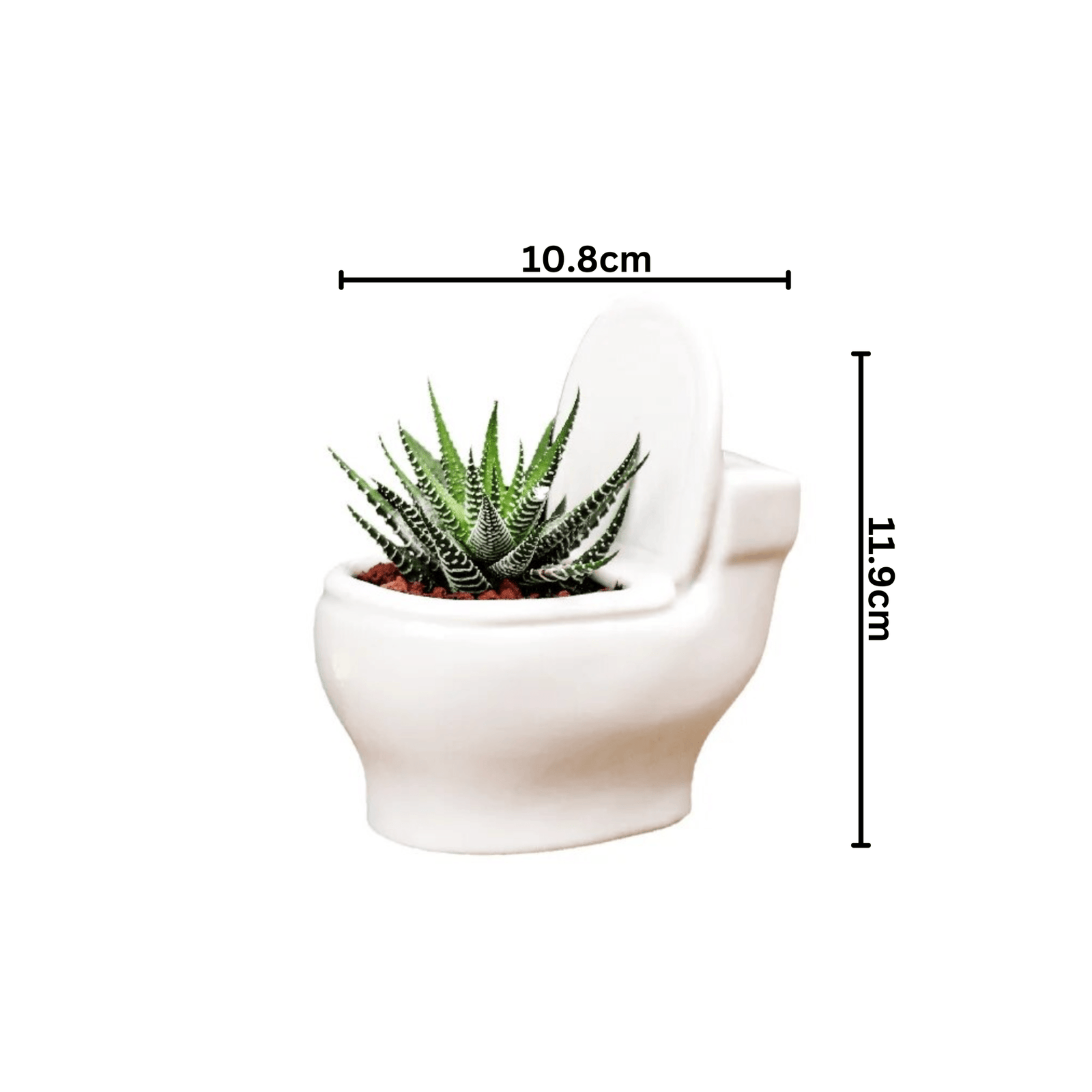 Ceramic Creative Toilet Shape Flower Pot - huemabe - Creative Home Decor